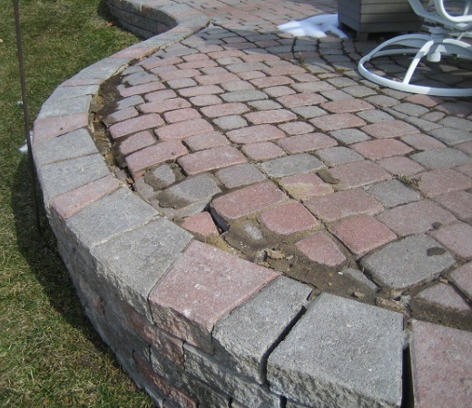 Failed Paver Patio